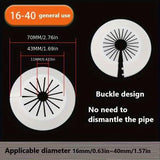 5 Pcs Flange Water Pipe Cover Decoration