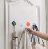 Multifunctional Diamond Stick Wall Hook (Pack of 5)